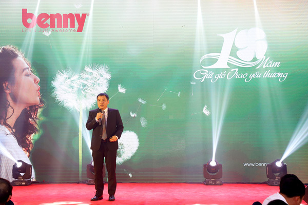Ông Trần Trung Kiên - Giám đốc Công ty Benny phát biểu tại sự kiện.