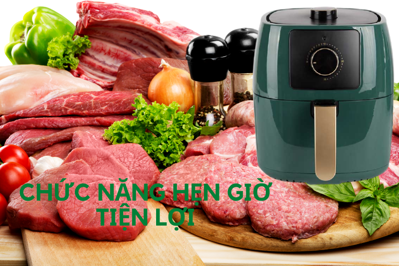 Nồi Chiên Không Dầu Benny Baf-55H, Green, 5.5 Lít, 1400W 7