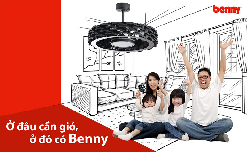 Ứng dụng của quạt trần không cánh Benny trong không gian nội thất hiện đại