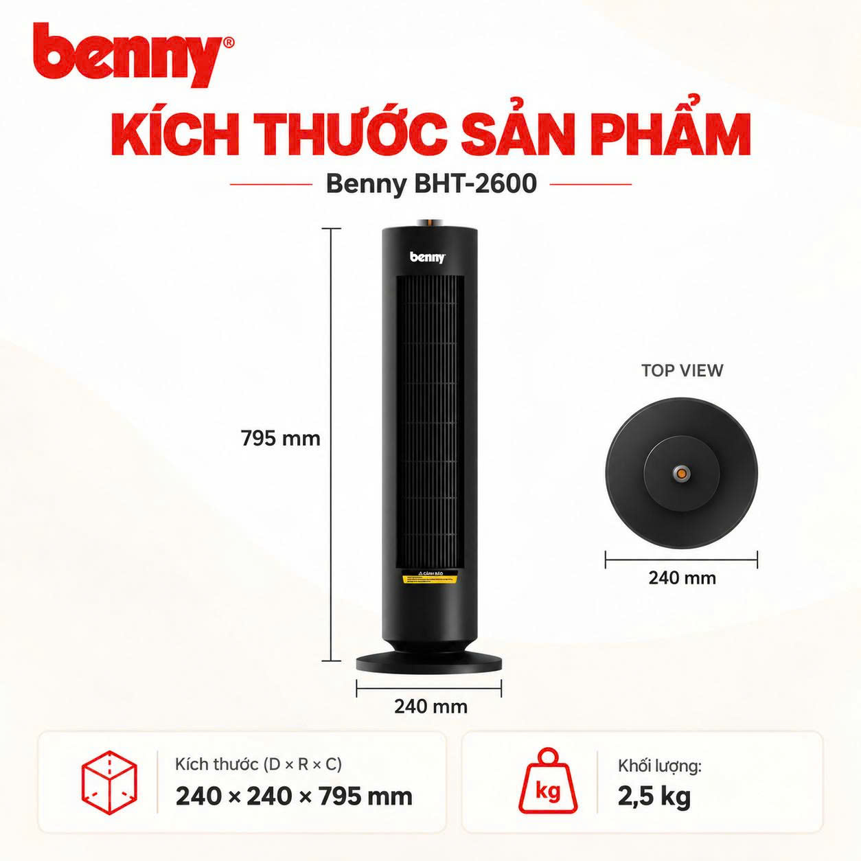 Quạt Sưởi Gốm Benny BHT-2600, 2.000W 9 1791791615735 1798812824633737151 6632784619625955653 47f00f1ca4f3fb87b0aec8c2590458e0