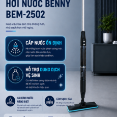 Máy Lau Nhà Hơi Nước Benny BEM-2502 – Lau Nhà Không Bẩn Tay 12 Máy Lau Nhà Hơi Nước Benny BEM-2502