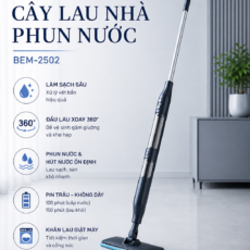 Máy Lau Nhà Cầm Tay Benny BEM-2502 – Lau Nhà Không Bẩn Tay 12 anh bem 2502 de dang 2