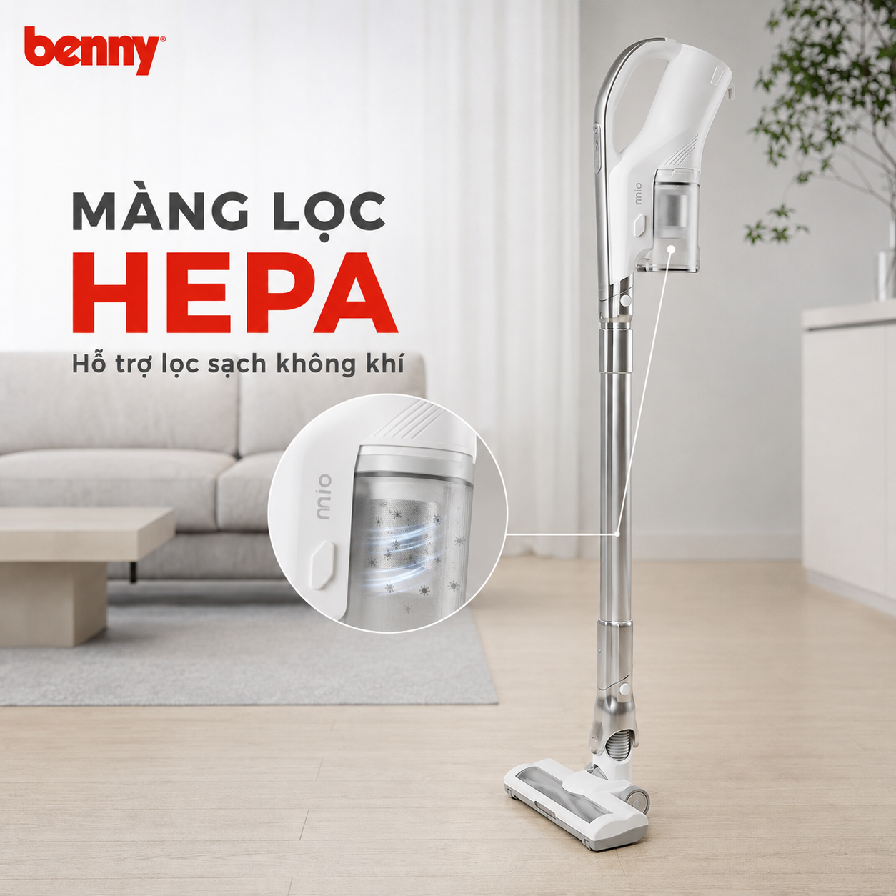Máy Hút Bụi Cầm Tay Benny BV-663 - Kèm Pin Thay Thế 23 anh bv 663 de dang 11