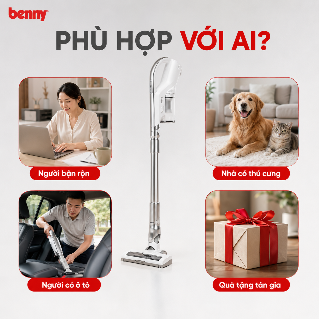 Máy Hút Bụi Cầm Tay Benny BV-663 - Kèm Pin Thay Thế 28 anh bv 663 de dang 15