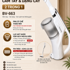 Máy Hút Bụi Cầm Tay Benny BV-663 - Kèm Pin Thay Thế 17 anh bv 663 de dang 2