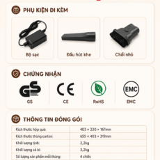 Máy Hút Bụi Cầm Tay Benny BV-663 - Kèm Pin Thay Thế 19 Máy Hút Bụi Cầm Tay Benny BV-663