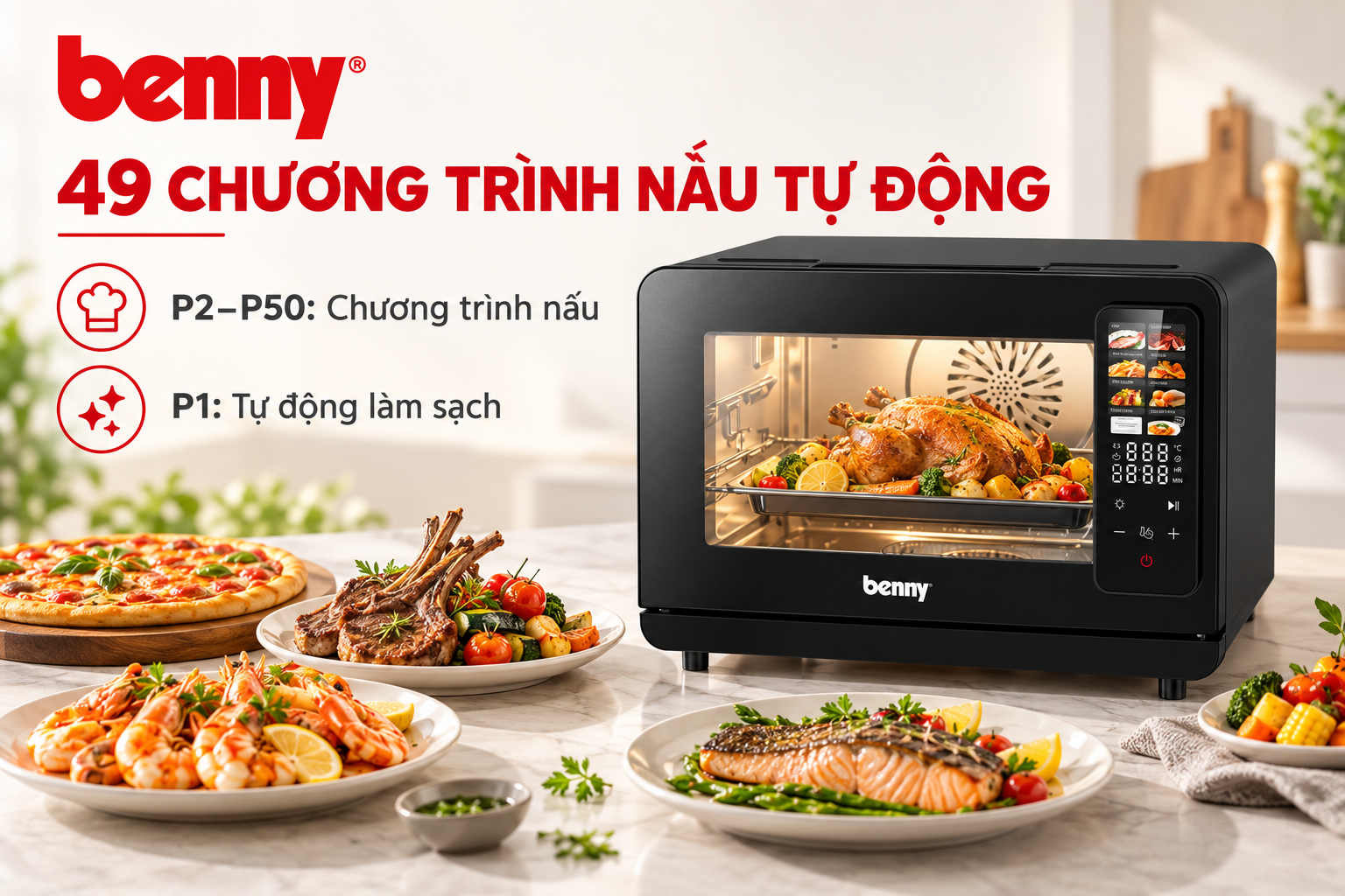 Nồi chiên hấp hơi nước Benny BAF-20SE 20L – Kết hợp hơi nước và khí nóng đối lưu 18 967ec8b5 6bea 4d83 ac67 dc9daa1c136b